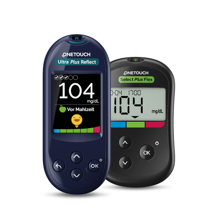 OneTouch Ultra Plus Reflect™ Messgerät und OneTouch Select® Plus Flex Messgerät