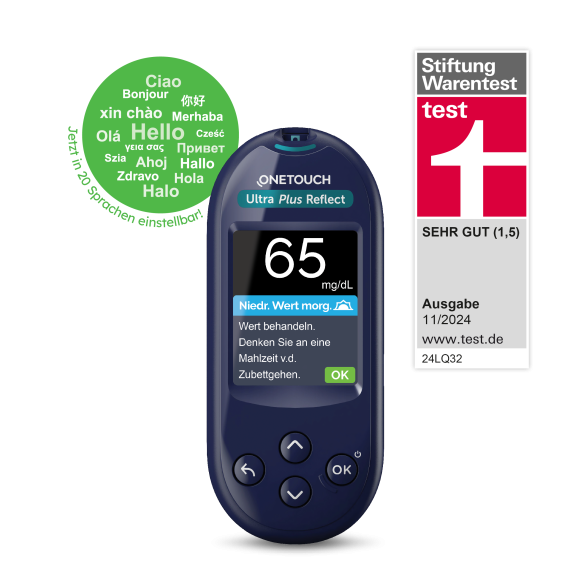 Mehrsprachiges Blutzuckermessgerät