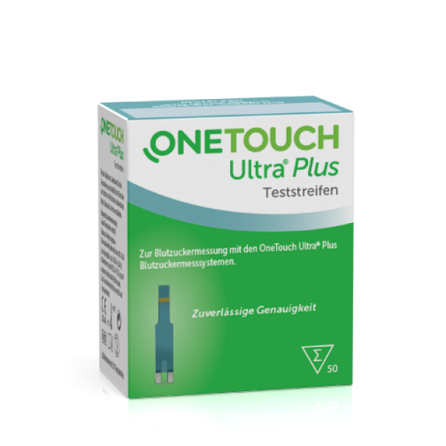 Verpackung der OneTouch Ultra® Plus Teststreifen