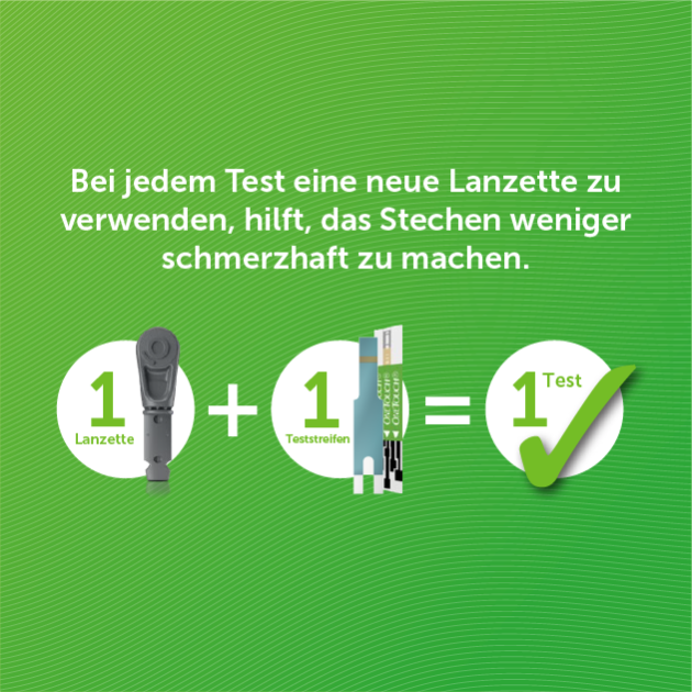 Eine neue Lanzette für jeden Test